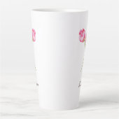 Tasse Latte Juillet Mois de naissance Lys d'eau fleurie (Devant)