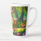 Tasse Latte Jungle Conversation mignonne Deer Design (Droite)
