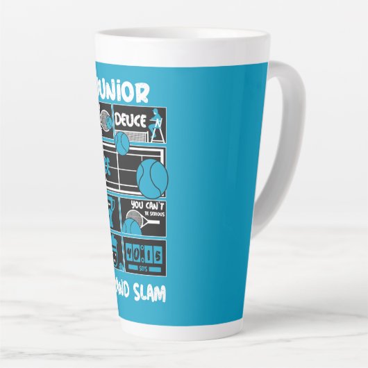 Tasse Latte Junior Boys Tennis Player (Angle droit)