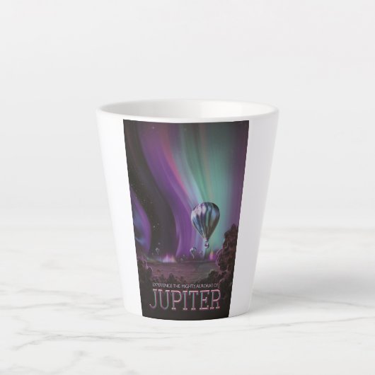 Tasse Latte Jupiter Travel by Hot Air Balloon Bighty Aurora (Devant)