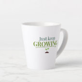 Tasse Latte Just Keep Growing Plant Lover– Gardening & Nature (Angle droit)