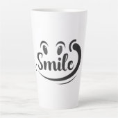 Tasse Latte Just Smile Smile More Stay Smiling Keep the Smile  (Devant)