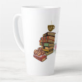 Tasse Latte Juste un chapitre de plus Café Livres Conception f (Angle gauche)