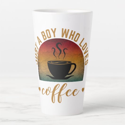 TASSE LATTE JUSTE UN GARÇON QUI AIME LE CAFÉ (Devant)