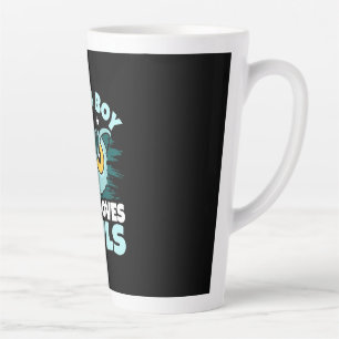 Tasse Latte Juste Un Garçon Qui Aime Les Chouettes