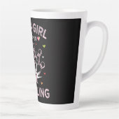 Tasse Latte Juste Une Fille Qui Aime Le Bowling (Droite)