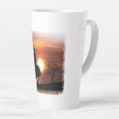 Tasse Latte juste une fille qui aime les chevaux (Angle droit)