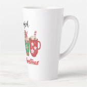 Tasse Latte Juste une fille qui aime Noël (Droite)