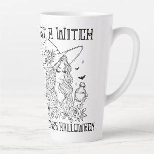 Tasse Latte Juste une sorcière qui aime Halloween