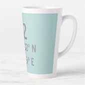 Tasse Latte K2 Latitude et longitude (Droite)