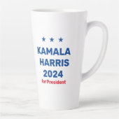 Tasse Latte Kamala Harris Pour Président 2024 (Droite)