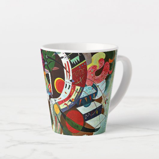 Tasse Latte Kandinsky - Courbe Dominante (Angle droit)