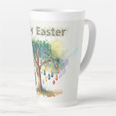 Tasse Latte Kangaroo sous le gumtree avec oeufs de Pâques (Angle droit)