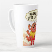 Tasse Latte Karma est mon meilleur entraîneur (Angle gauche)