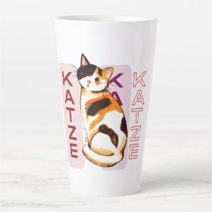 Tasse Latte Katze, Simple Cute Valentines jour Chat Maman Cade