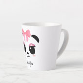 Tasse Latte Kawaii panda mignonette cils personnalisés latte m (Angle droit)
