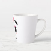 Tasse Latte Kawaii panda mignonette cils personnalisés latte m (Droite)