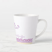 Tasse Latte Keelin lettre K nom signifiant monogramme Latte Mu (Droite)