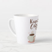 Tasse Latte "Keep it Cozy" with Sleepy Bear and Coffee (Angle gauche)
