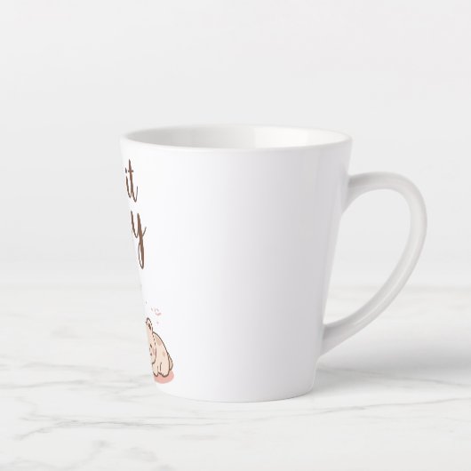 Tasse Latte "Keep it Cozy" with Sleepy Bear and Coffee (Droite)