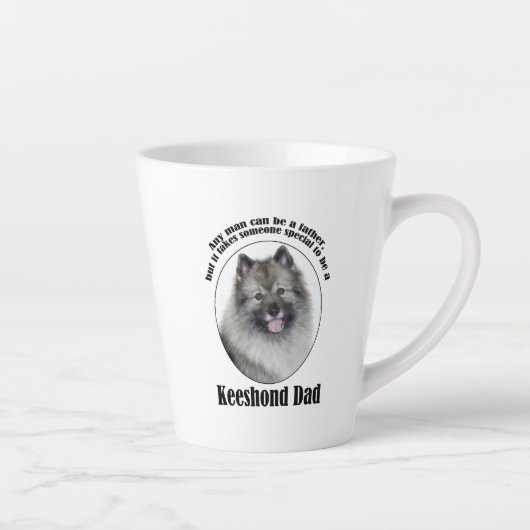 Tasse Latte Keeshond Papa (Droite)