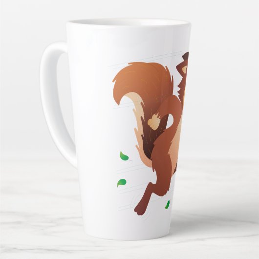 Tasse Latte Kelossus, Happy Scott Squirrel (Angle gauche)