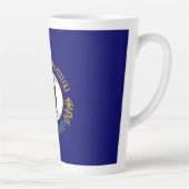 Tasse Latte Kentucky : Drapeau d'État américain du Commonwealt (Droite)