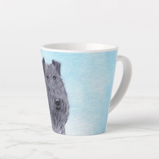 Tasse Latte Kerry Blue Terrier peinture mignonne Chien d'origi (Angle droit)