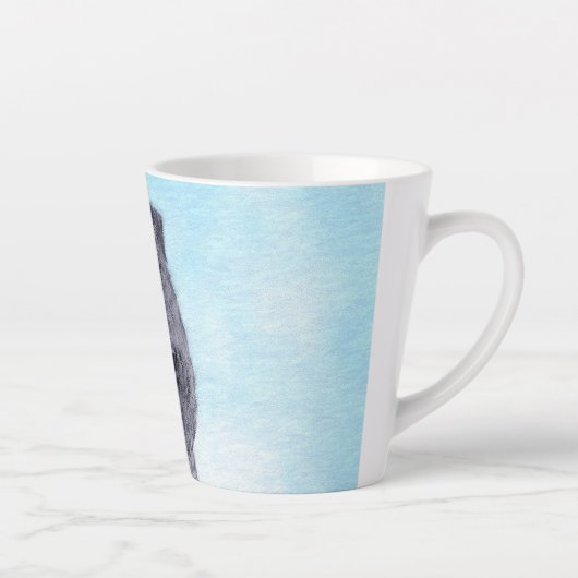 Tasse Latte Kerry Blue Terrier peinture mignonne Chien d'origi (Droite)