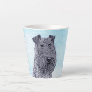 Tasse Latte Kerry Blue Terrier peinture mignonne Chien d'origi