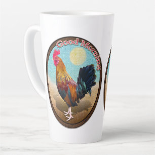 Tasse Latte Key West - Coq tzigane Good Morning Vintage Oval
