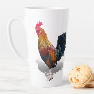 Tasse Latte Key West - Rooster tzigane