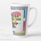 Tasse Latte Kindness is Queer - Conçu par ShelloCB (Droite)