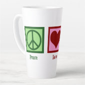 Tasse Latte Kinesiologiste Peace Love Kinesiologie (Angle gauche)