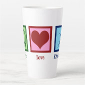 Tasse Latte Kinesiologiste Peace Love Kinesiologie (Devant)