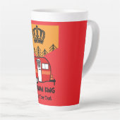 Tasse Latte King of the Camper - Drôle Camping RV Coffee Mu (Angle droit)