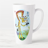 Tasse Latte KINK IN MY BOIRE GIRAFFE par Jeff Willis Art (Droite)