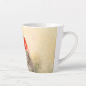 Tasse Latte Kitten avec ruban rouge (Droite)