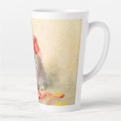 Tasse Latte Kitten avec ruban rouge (Droite)