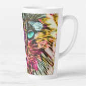 Tasse Latte Kitty Chat coloré Artsy Design (Droite)