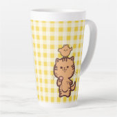 Tasse Latte Kitty et Little poulet (Angle droit)