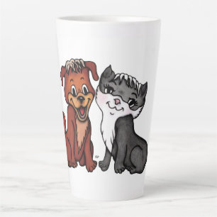 Tasse Latte Kitty et Puppy