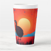 Tasse Latte Kiwi Bird à Twilight (Devant)