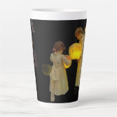 Tasse Latte Klimt-Inspired Surreal Collage (Devant)