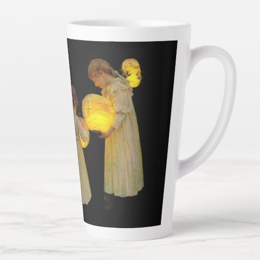 Tasse Latte Klimt-Inspired Surreal Collage (Droite)