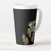 Tasse Latte Klimt-Inspired Surreal Collage (Angle droit)