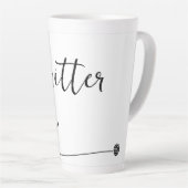 Tasse Latte Knitter Cat n Yarn Minimaliste (Angle droit)