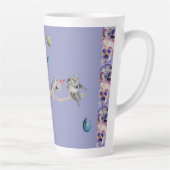 Tasse Latte Koala Aquarelle violet fête d'anniversaire Latte M (Droite)