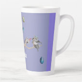 Tasse Latte Koala Aquarelle violet fête d'anniversaire Latte M (Droite)
