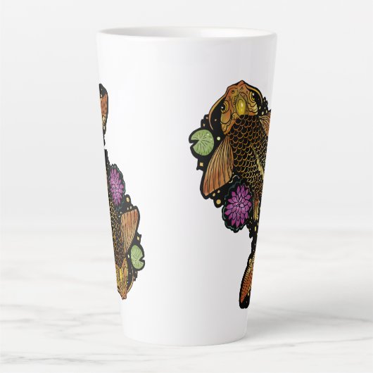 Tasse Latte Koi Fish (Devant)